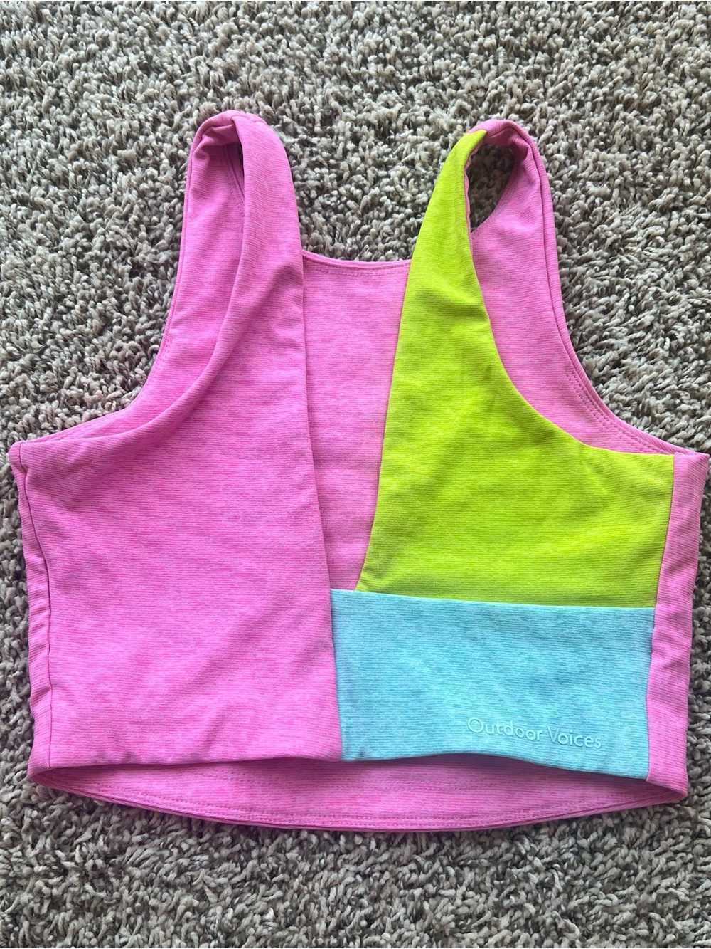 Outdoor Voices Colorblock Sports Bra/Crop Top